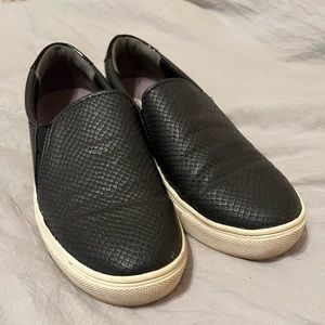 Black slip ons
